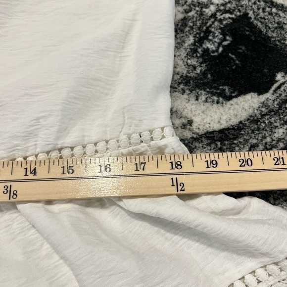 SUGARLIPS white tied spaghetti straps summer dress with ruffle and lace - Picture 12 of 15